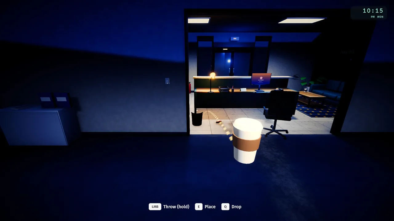 A charged throw into the reception bin: Nice shot!