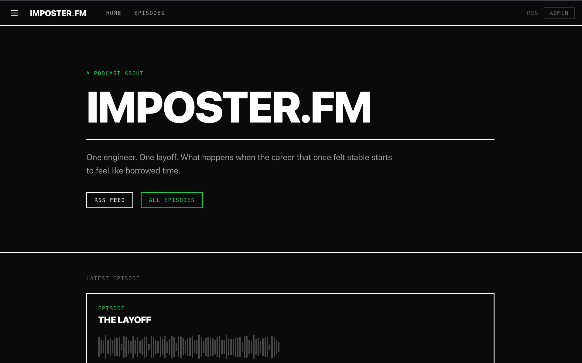 Launching imposter.fm as a podcast host